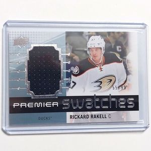 Rickard Rakell Upper Deck Premier Swatches Hockey Card Anaheim Ducks 2016/17